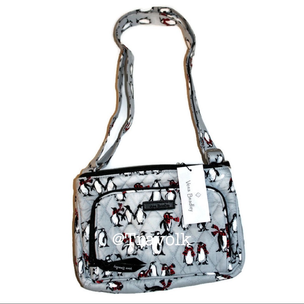 Vera Bradley Hipster Crossbody Playful Penguin